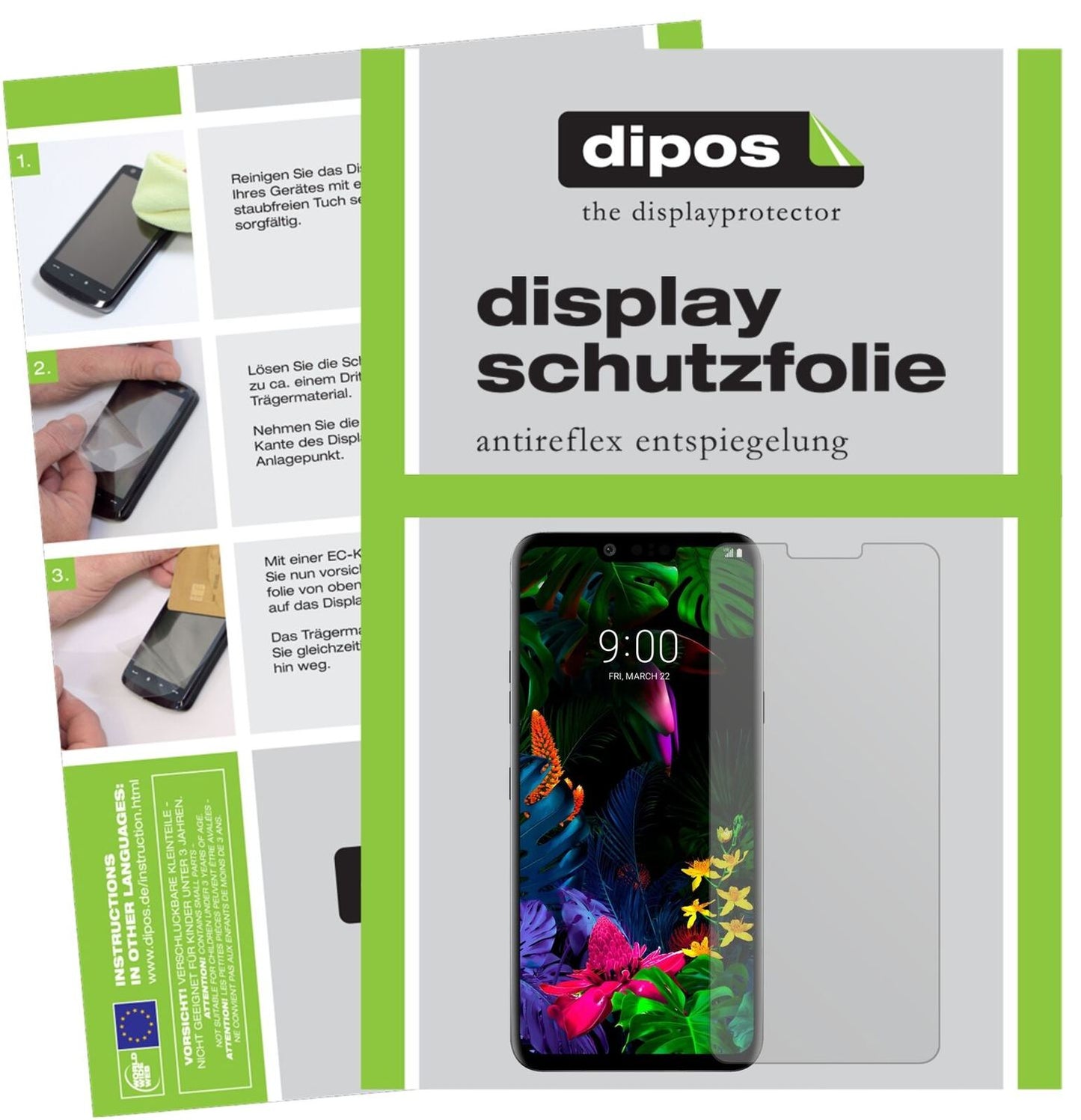 1x Schutzfolie matt für LG G8 ThinQ Display-Schutz (2)