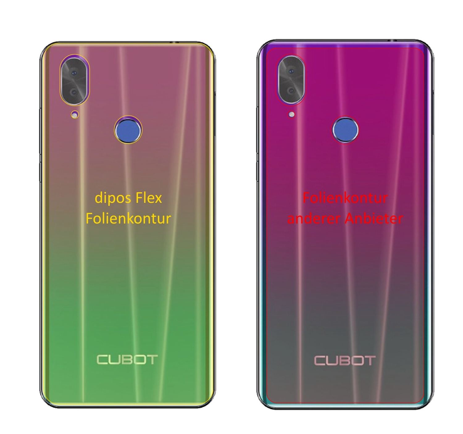 3x 3D Full Cover Schutzfolie für Cubot X19 Rücksei (2)