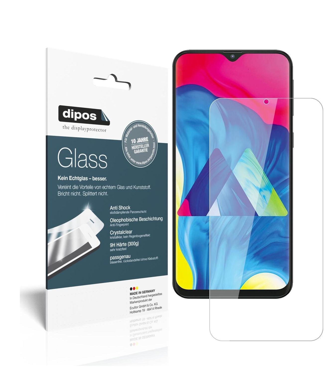 1x 9H Schutzfolie für Samsung Galaxy M10 Panzerfol (2)