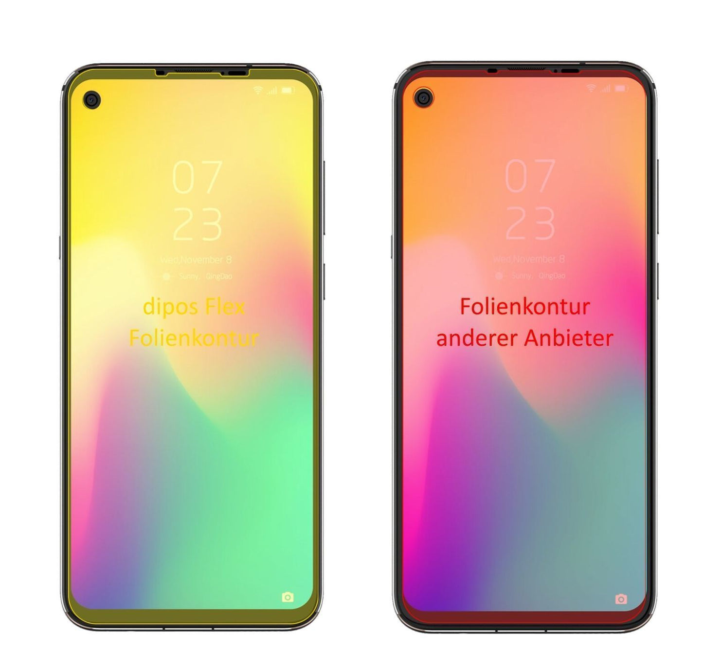 3x 3D Full Cover Schutzfolie für Hisense Infinity  (2)
