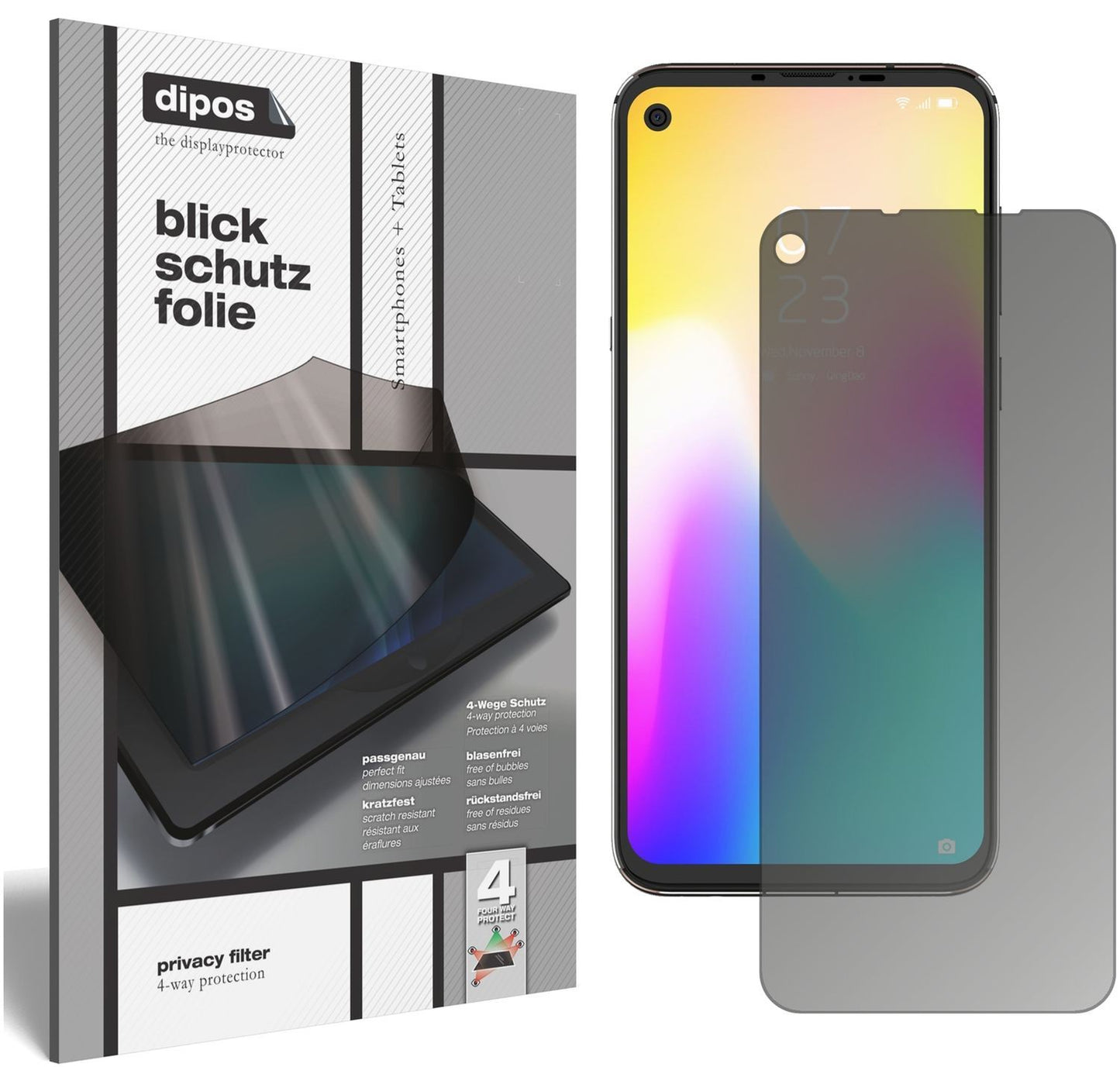 Blickschutzfolie für Hisense Infinity U30 matt Sch (1)