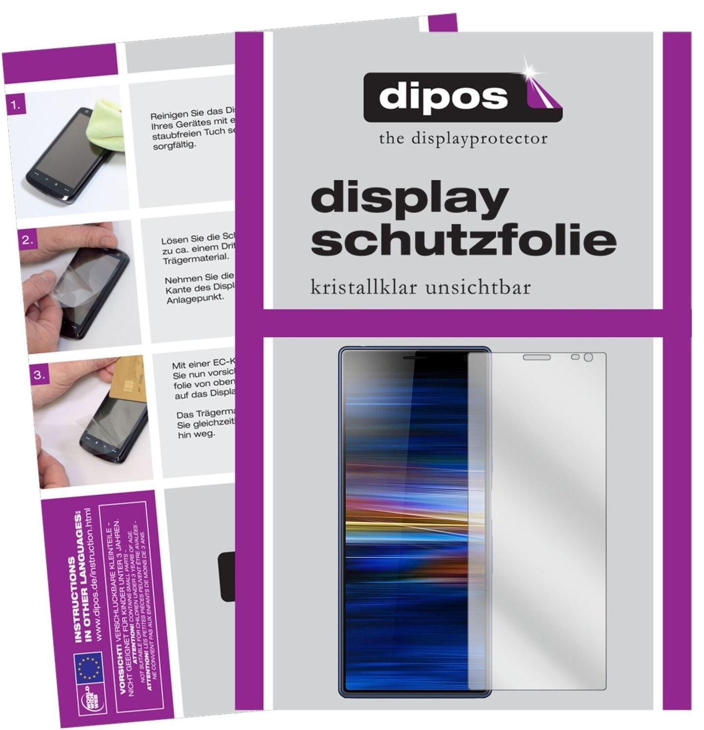 5x Schutzfolie klar für Sony Xperia 10 Plus Displa (2)