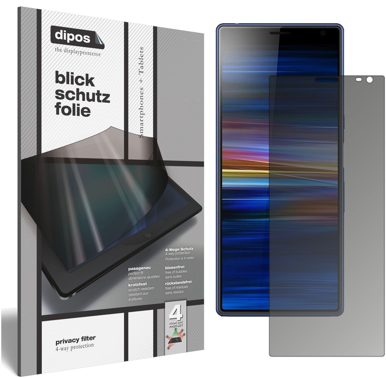 Blickschutzfolie für Sony Xperia 10 Plus matt Schu (1)