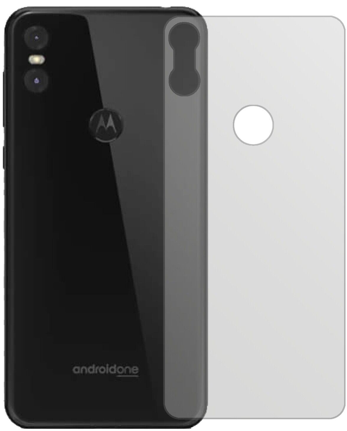 1x Schutzfolie matt für Motorola One Rückseite Dis (1)