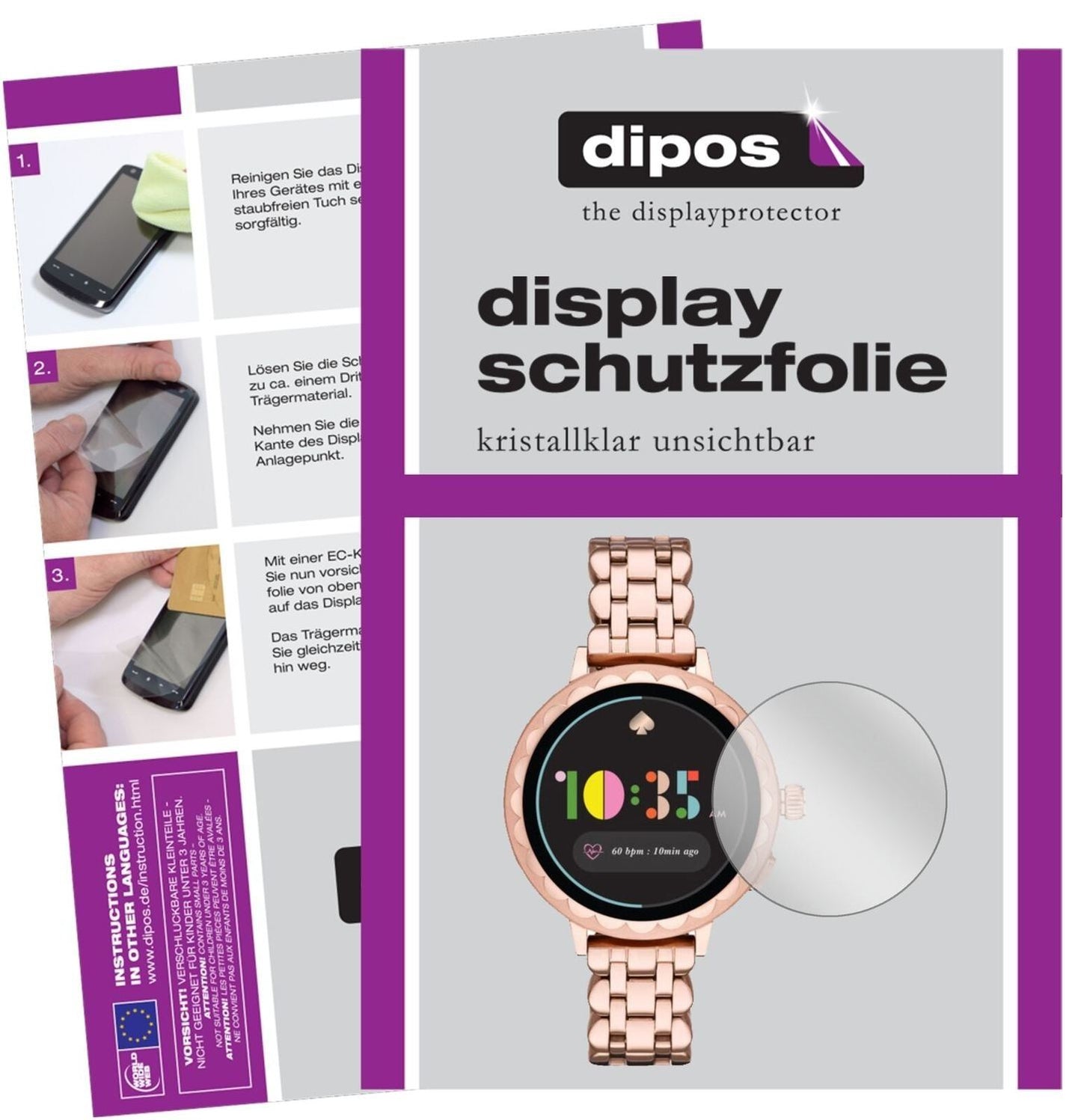 5x Schutzfolie klar für Kate Spade Scallop 2 Displ (2)