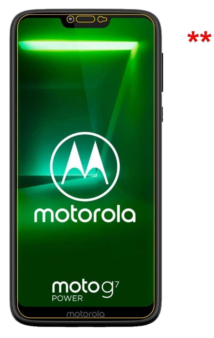 2x Schutzfolie matt für Motorola Moto G7 Power Dis (6)