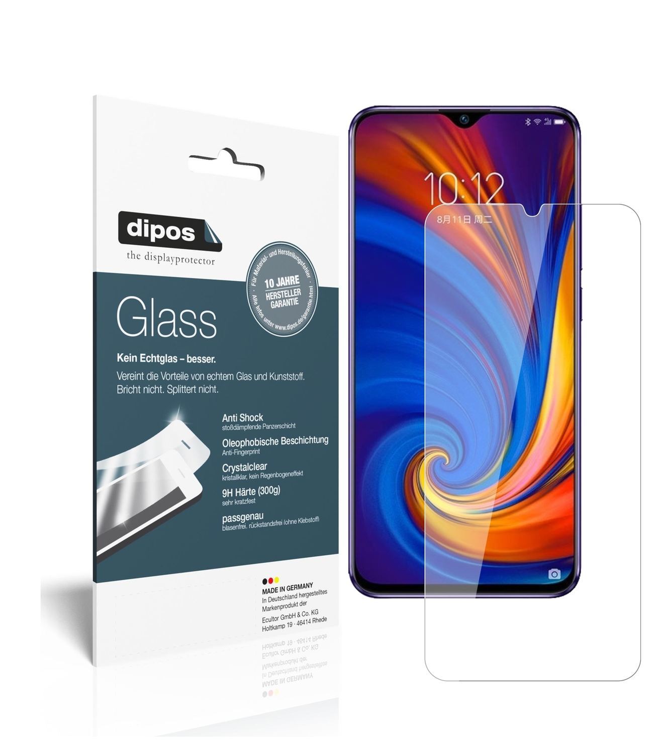 2x 9H Schutzfolie für Lenovo Z5s Panzerfolie (1)