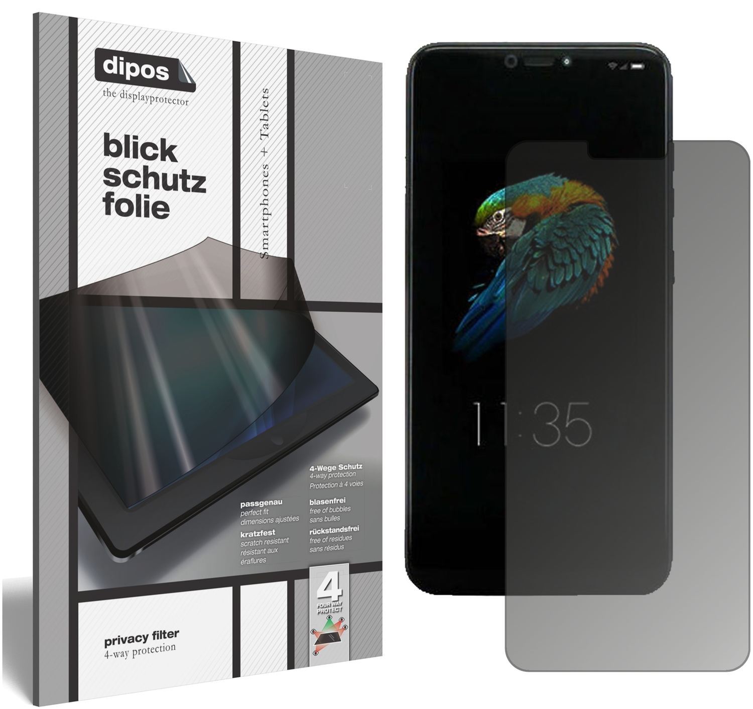 Blickschutzfolie für Lenovo S5 Pro GT matt Schutzf (1)