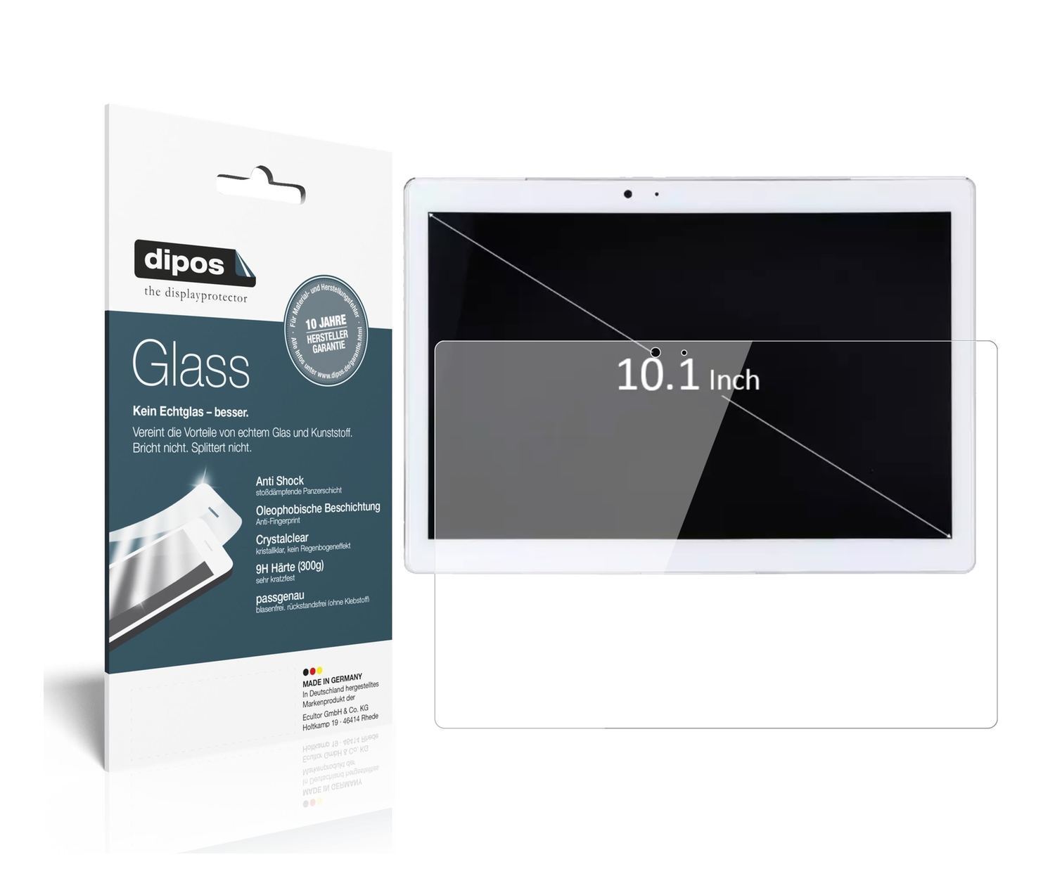 2x 9H Schutzfolie für Teclast TPad T10 Panzerfolie (1)