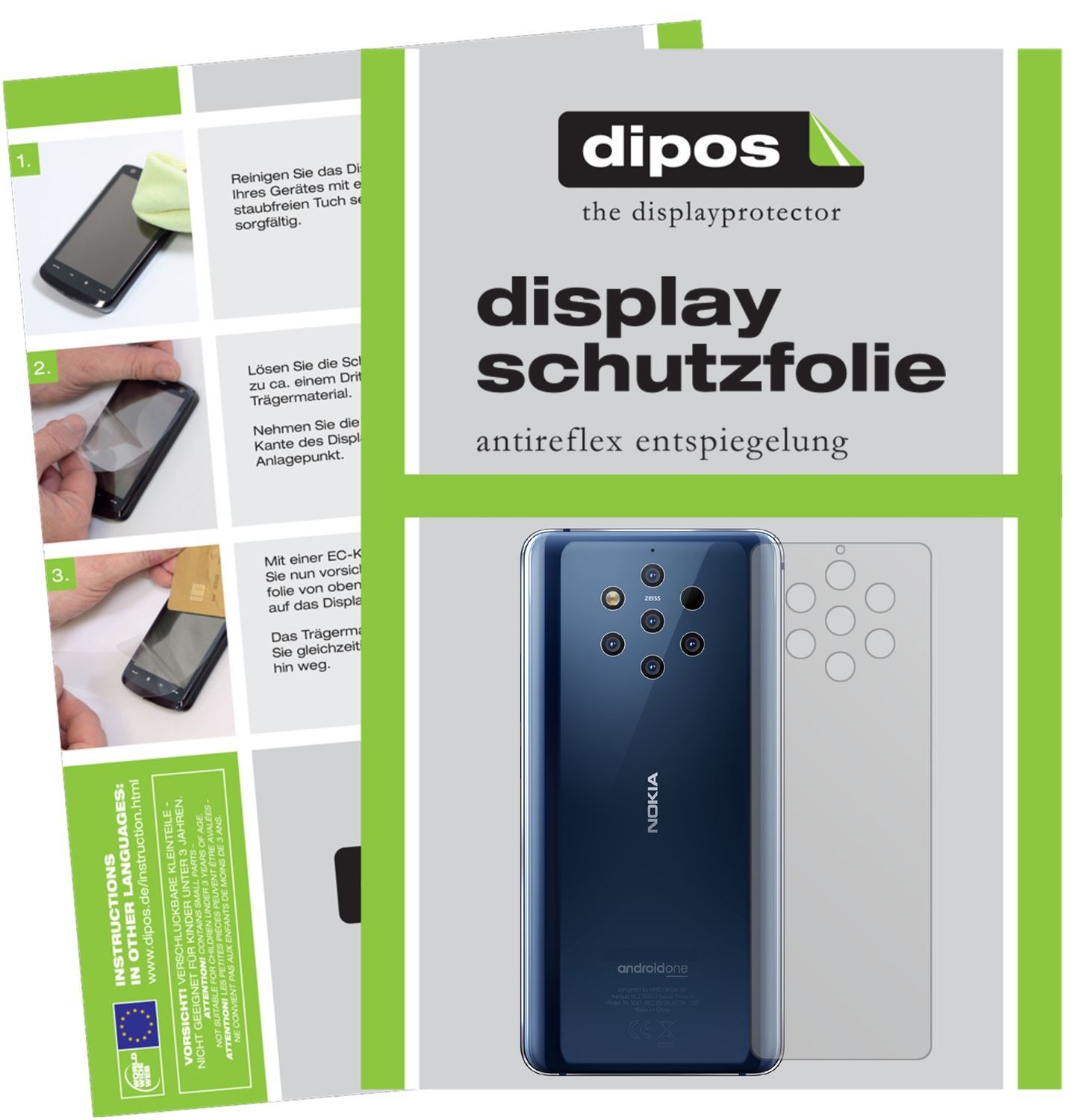 6x Schutzfolie matt für Nokia 9 PureView Rückseite (1)