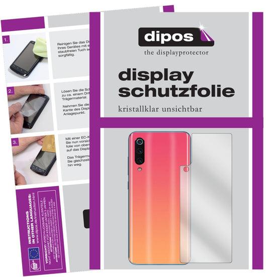 6x Schutzfolie klar für Xiaomi Mi 9 SE Rückseite D (1)