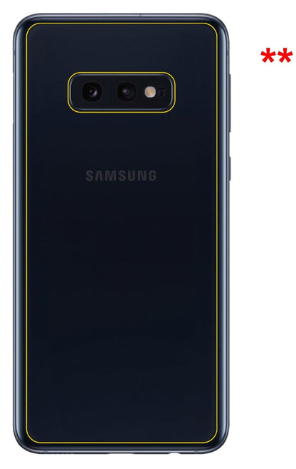 5x Schutzfolie klar für Samsung Galaxy S10e Rückse (5)
