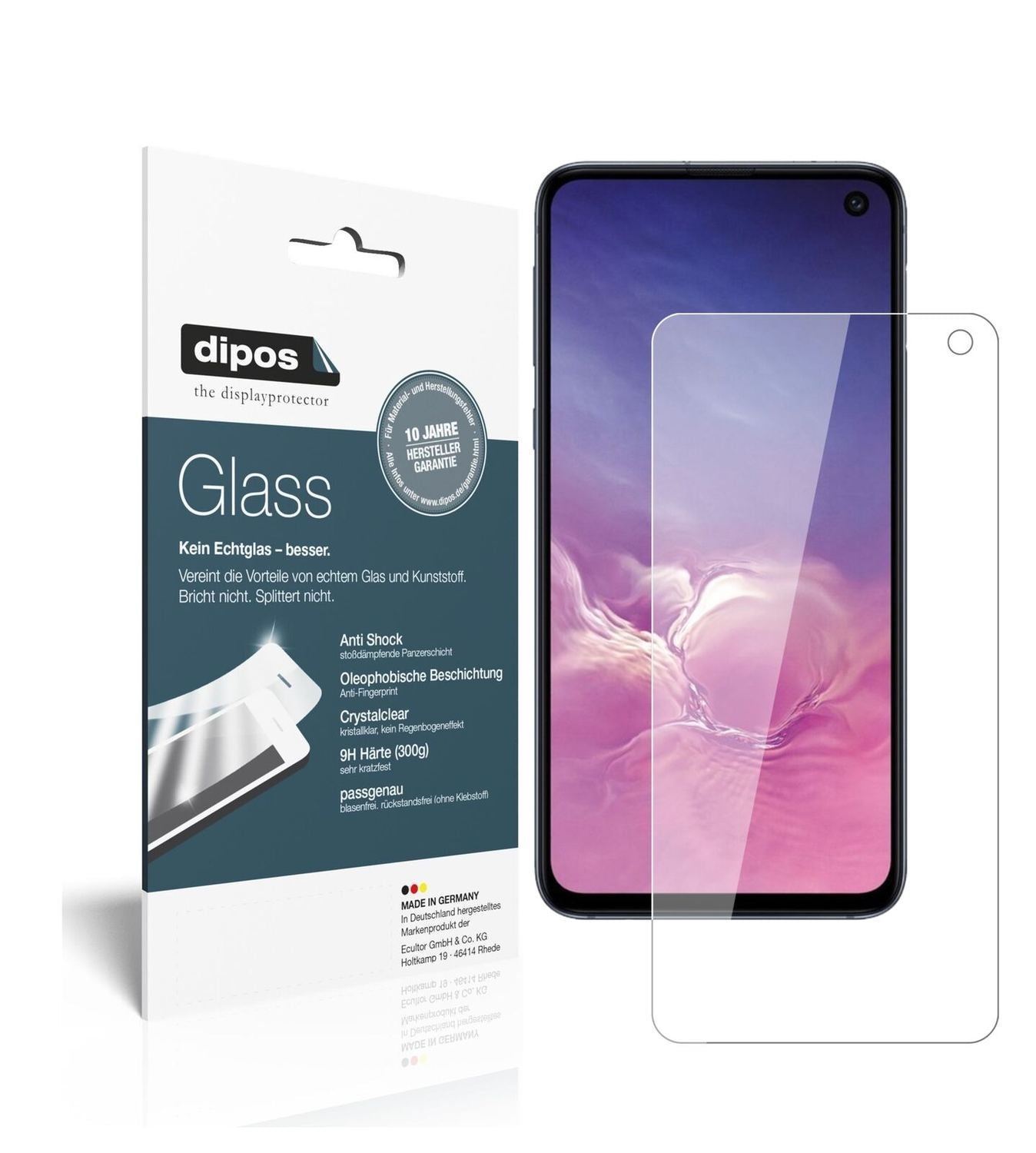 1x 9H Schutzfolie für Samsung Galaxy S10e Panzerfo (2)