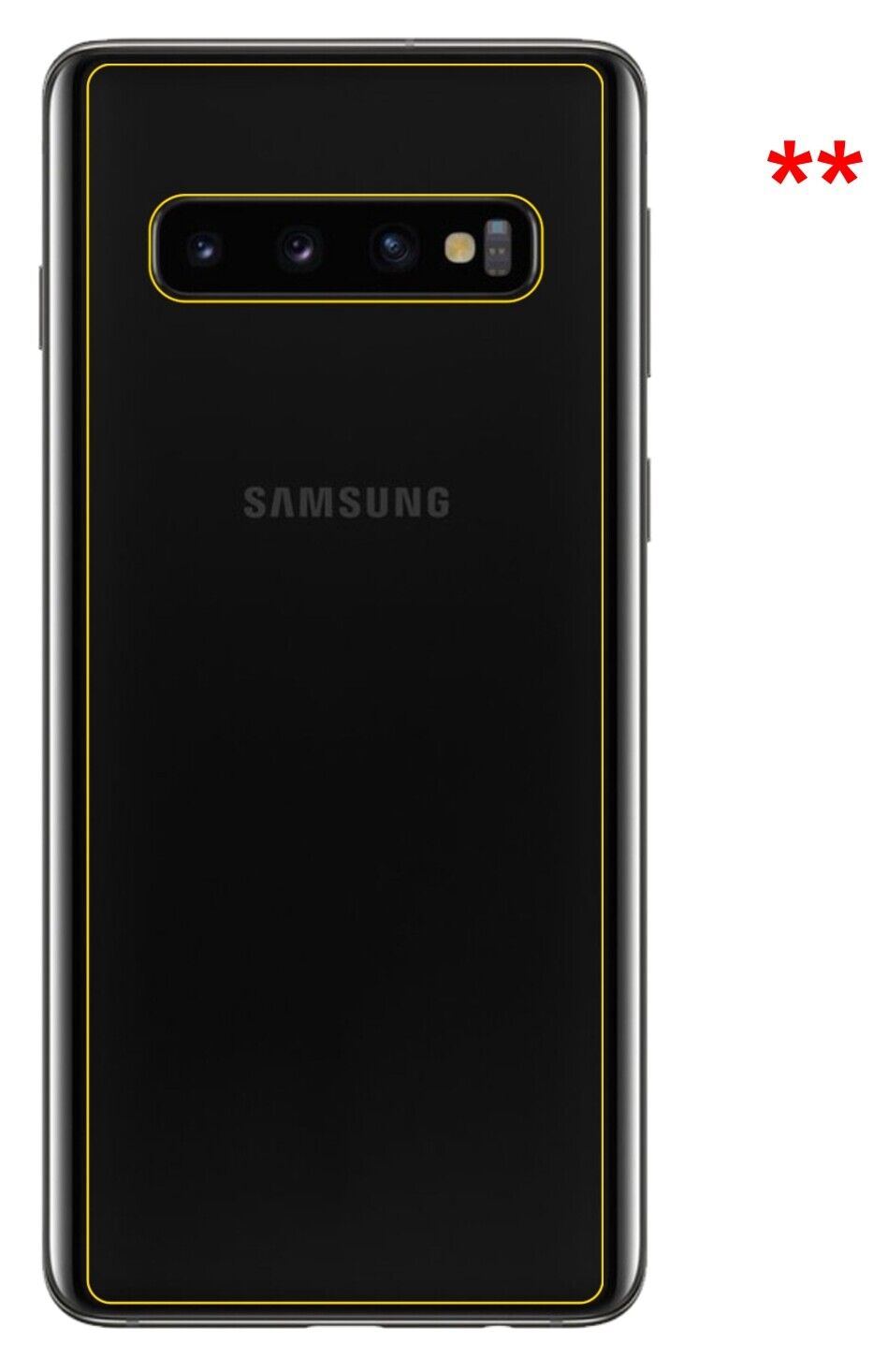 1x Schutzfolie klar für Samsung Galaxy S10 Rücksei (5)