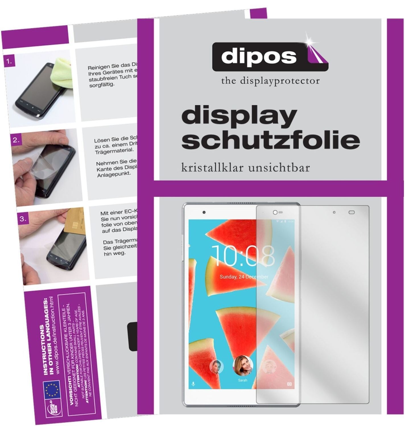 1x Schutzfolie klar für Lenovo Tab 4 8 Plus Displa (2)
