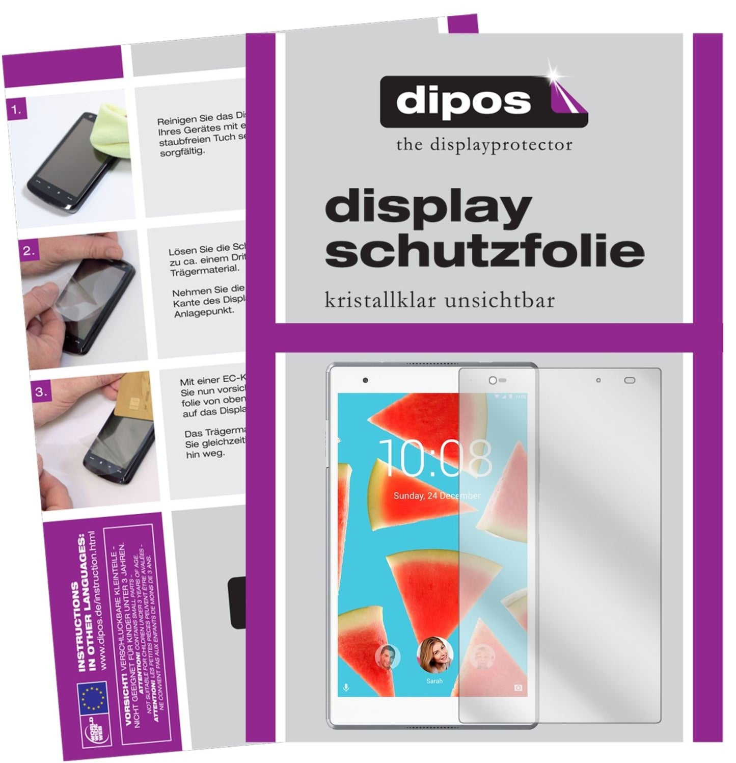 2x Schutzfolie klar für Lenovo Tab 4 8 Plus Displa (1)