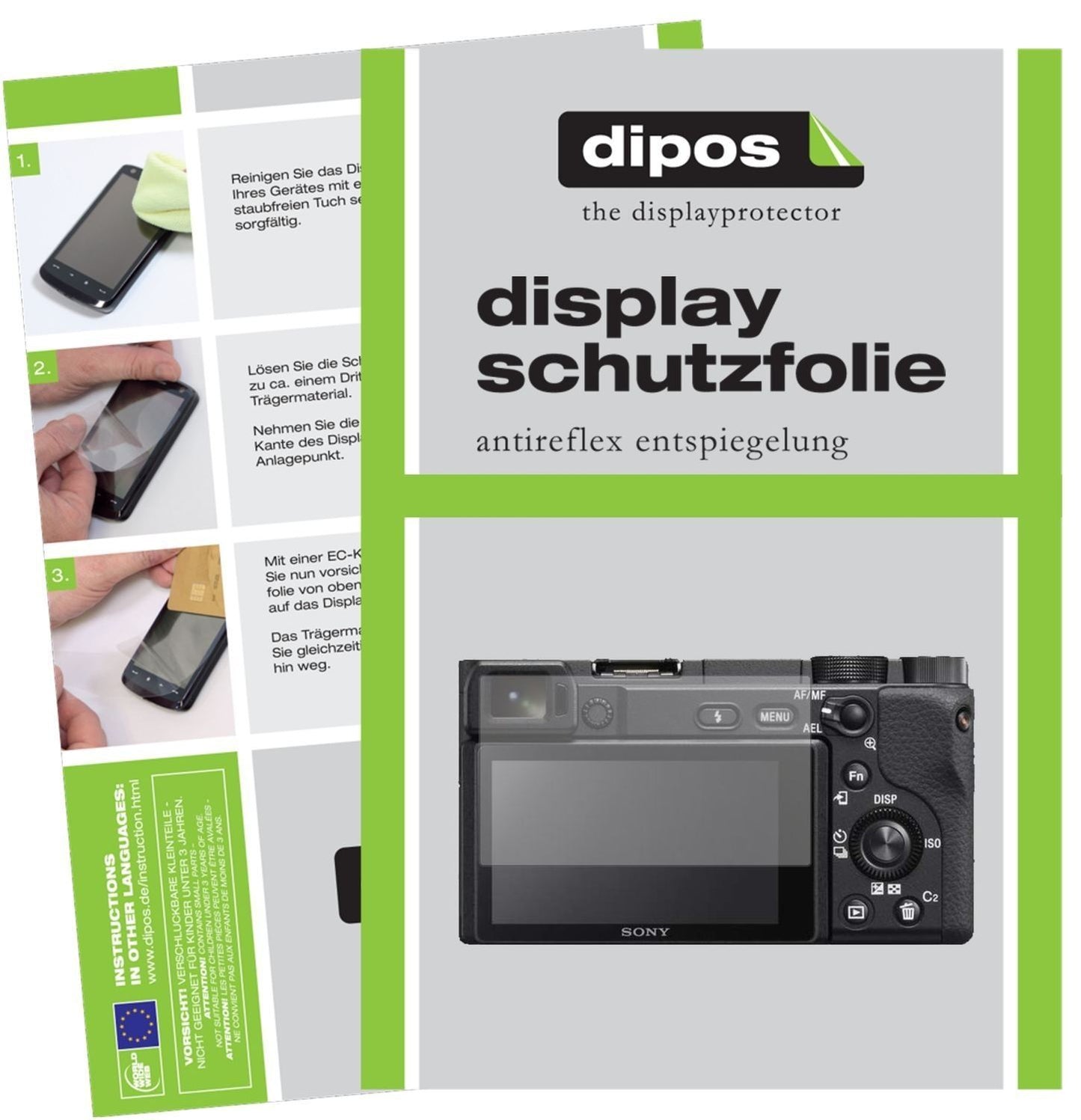 6x Schutzfolie matt für Sony Alpha 6400 Display-Sc (1)