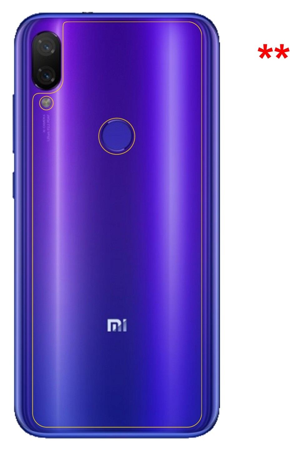 2x 9H Schutzfolie matt für Xiaomi Mi Play Rückseit (9)