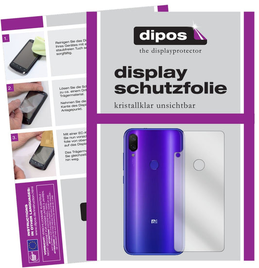 6x Schutzfolie klar für Xiaomi Mi Play Rückseite D (1)