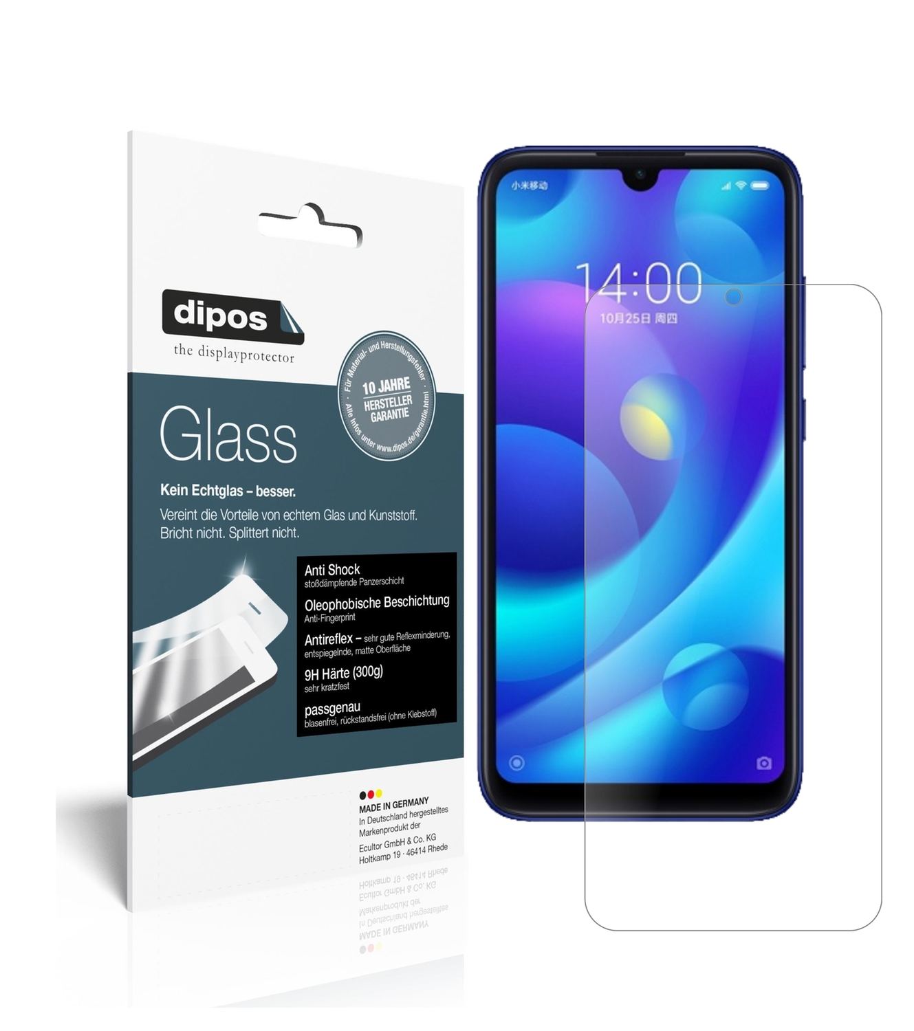 2x 9H Schutzfolie matt für Xiaomi Mi Play Panzerfo (1)