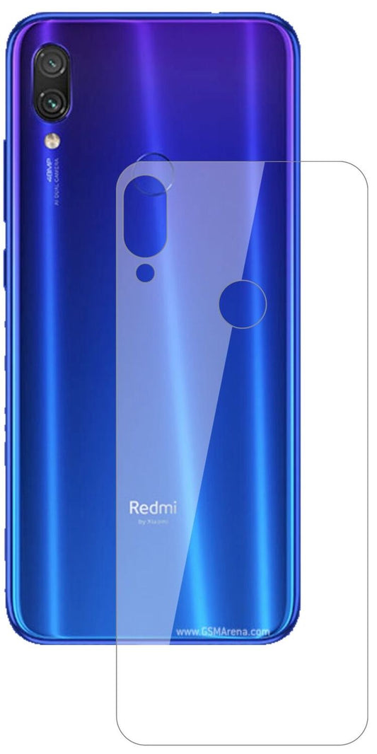 1x 9H Schutzfolie für Xiaomi Redmi Note 7 Rückseit (1)