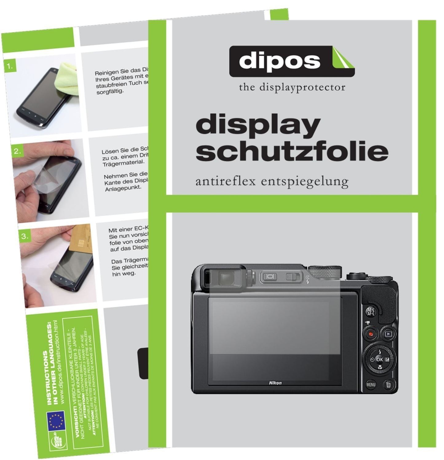 6x Schutzfolie matt für Nikon Coolpix A1000 Displa (1)
