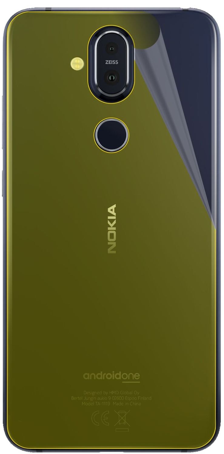 1x 3D Full Cover Schutzfolie für Nokia 8.1 Rücksei (3)