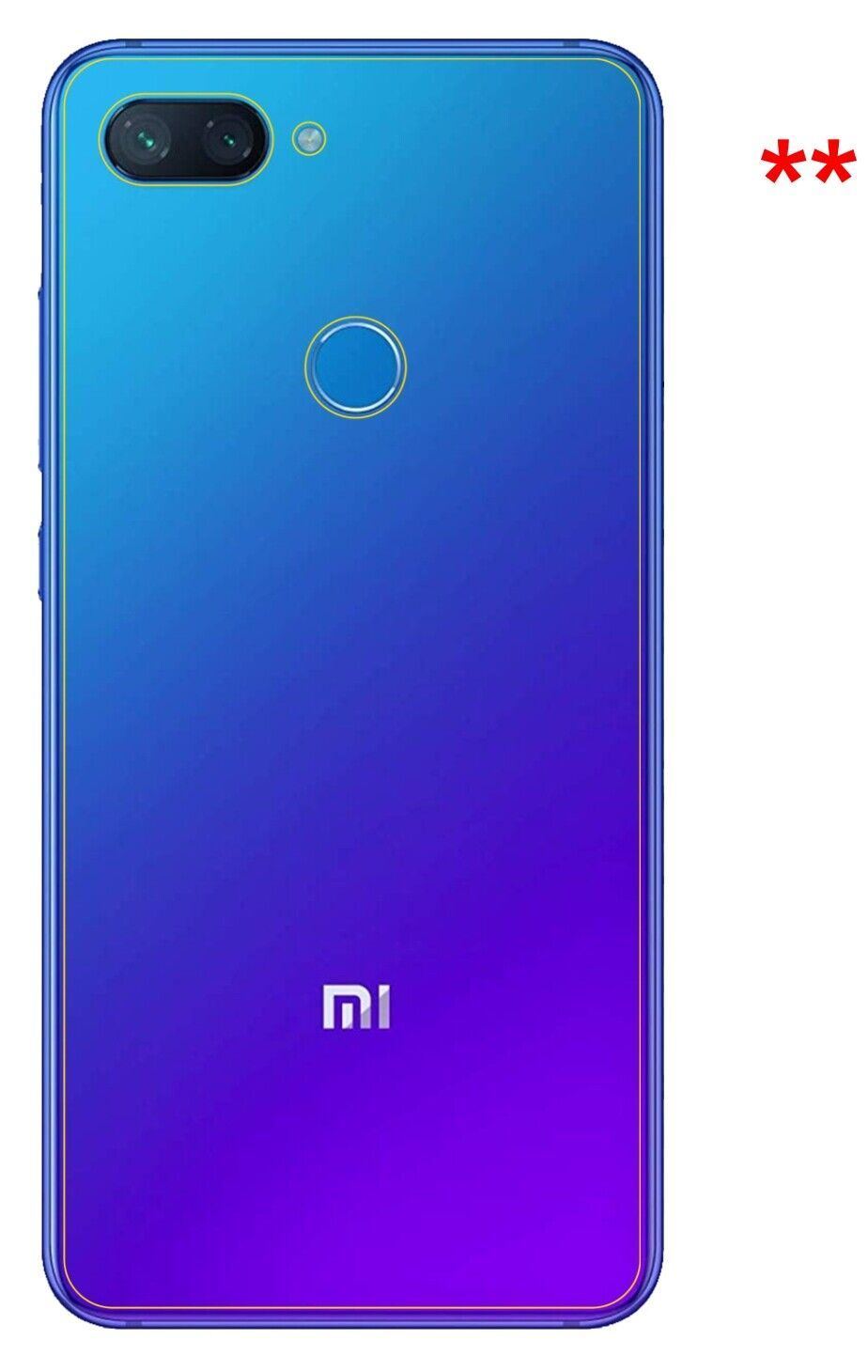 1x 9H Schutzfolie matt für Xiaomi Mi 8 Lite Rückse (9)