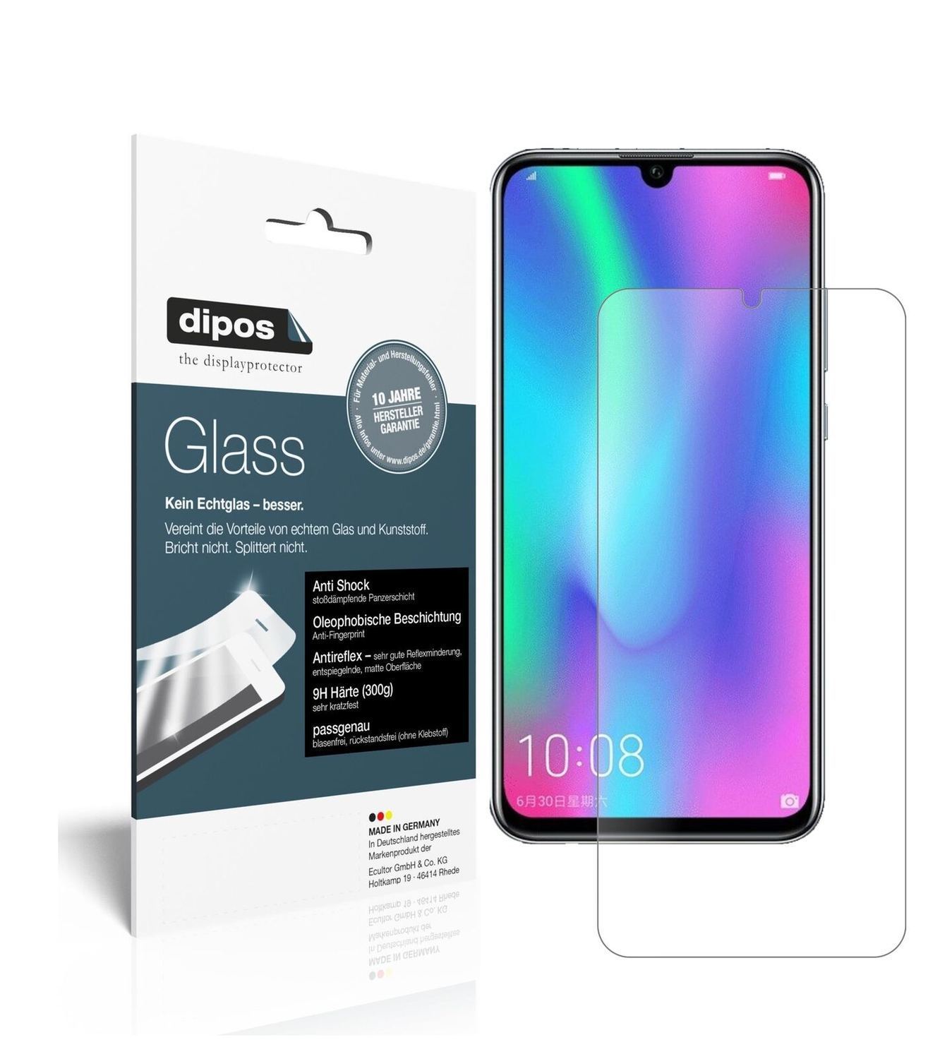 1x 9H Schutzfolie matt für Honor 10 Lite Panzerfol (2)