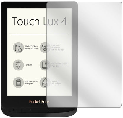 5x Schutzfolie klar für PocketBook Touch Lux 4 Dis (1)