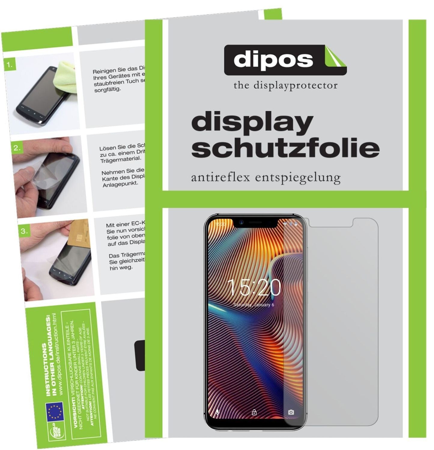 1x Schutzfolie matt für Umidigi A3 Pro (2018) Disp (2)
