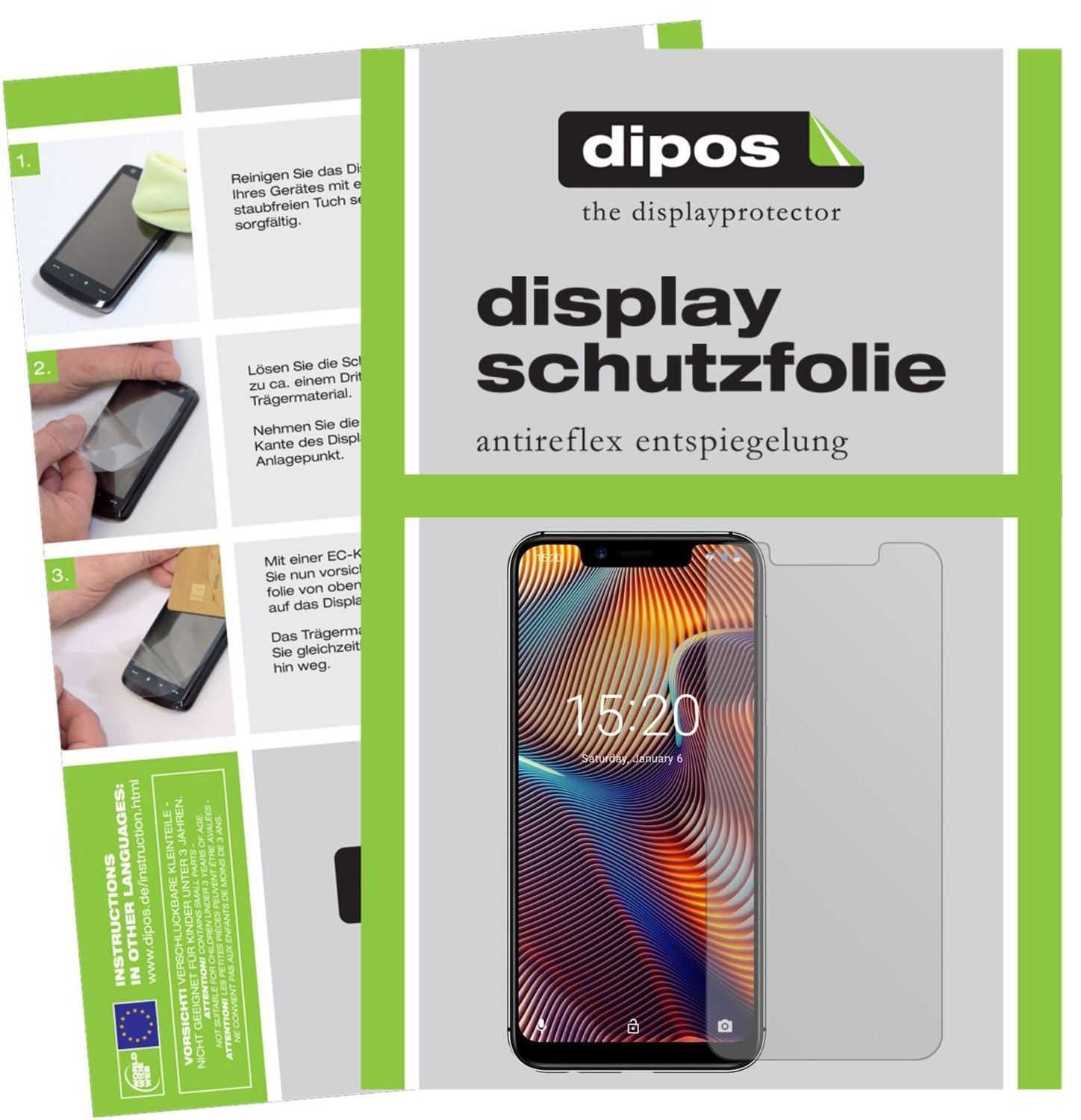 1x Schutzfolie matt für Umidigi A3 Pro (2018) Disp (2)