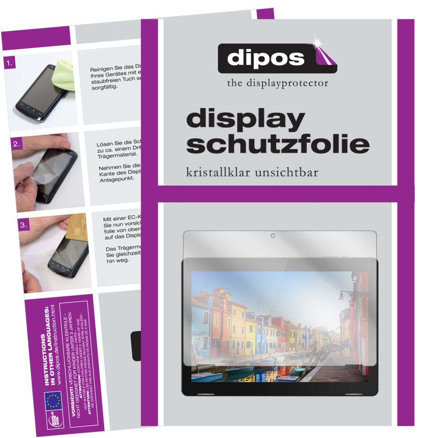 1x Schutzfolie klar für TrekStor Surftab B10 Displ (2)