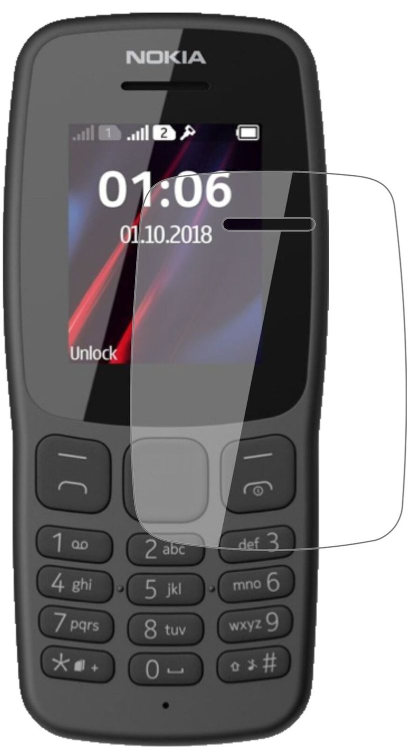 1x 9H Schutzfolie für Nokia 106 (2018) Panzerfolie (1)