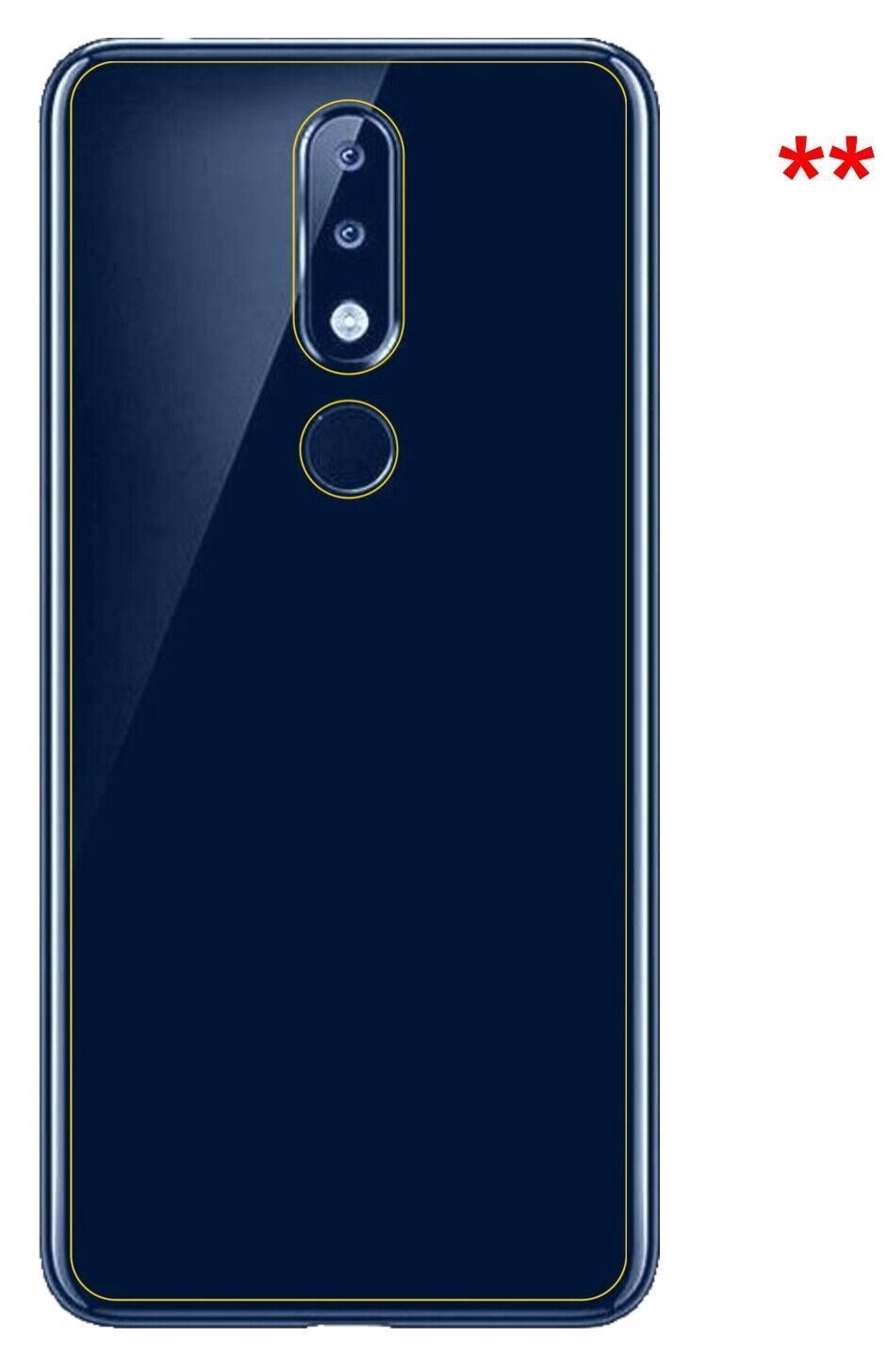 1x 9H Schutzfolie für Nokia 5.1 Plus Rückseite Pan (9)