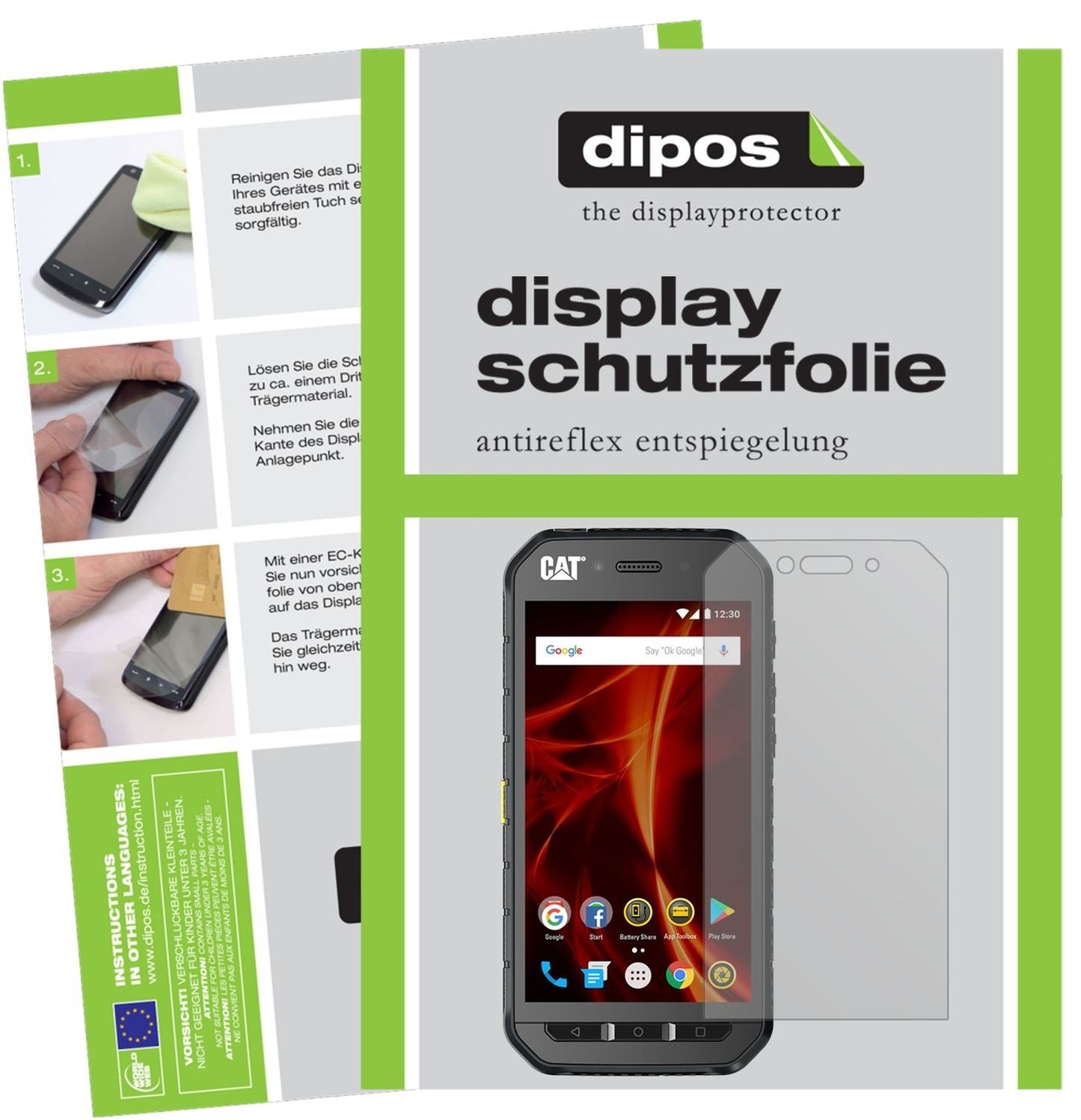 6x Schutzfolie matt für CAT S48c Display-Schutzfol (1)