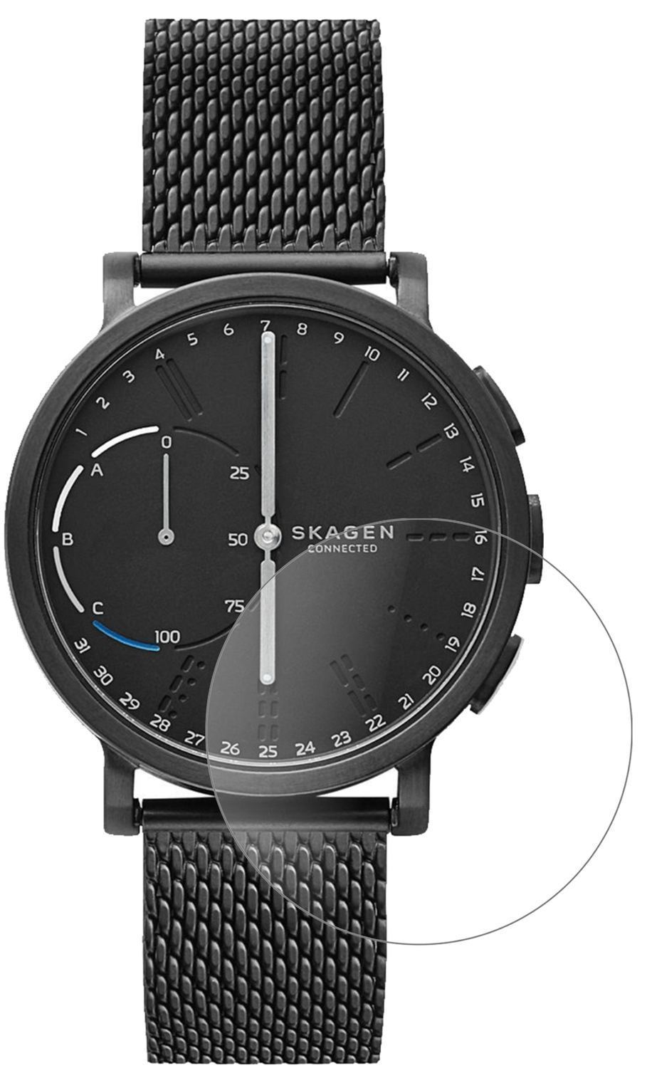2x 9H Schutzfolie matt für Skagen Hagen Connected  (2)