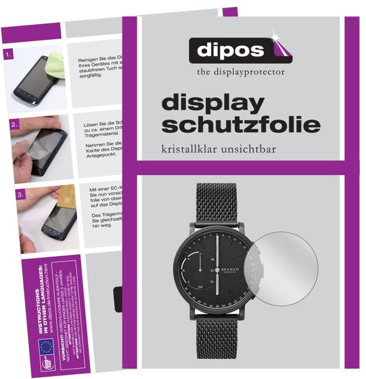 2x Schutzfolie klar für Skagen Hagen Connected Dis (1)