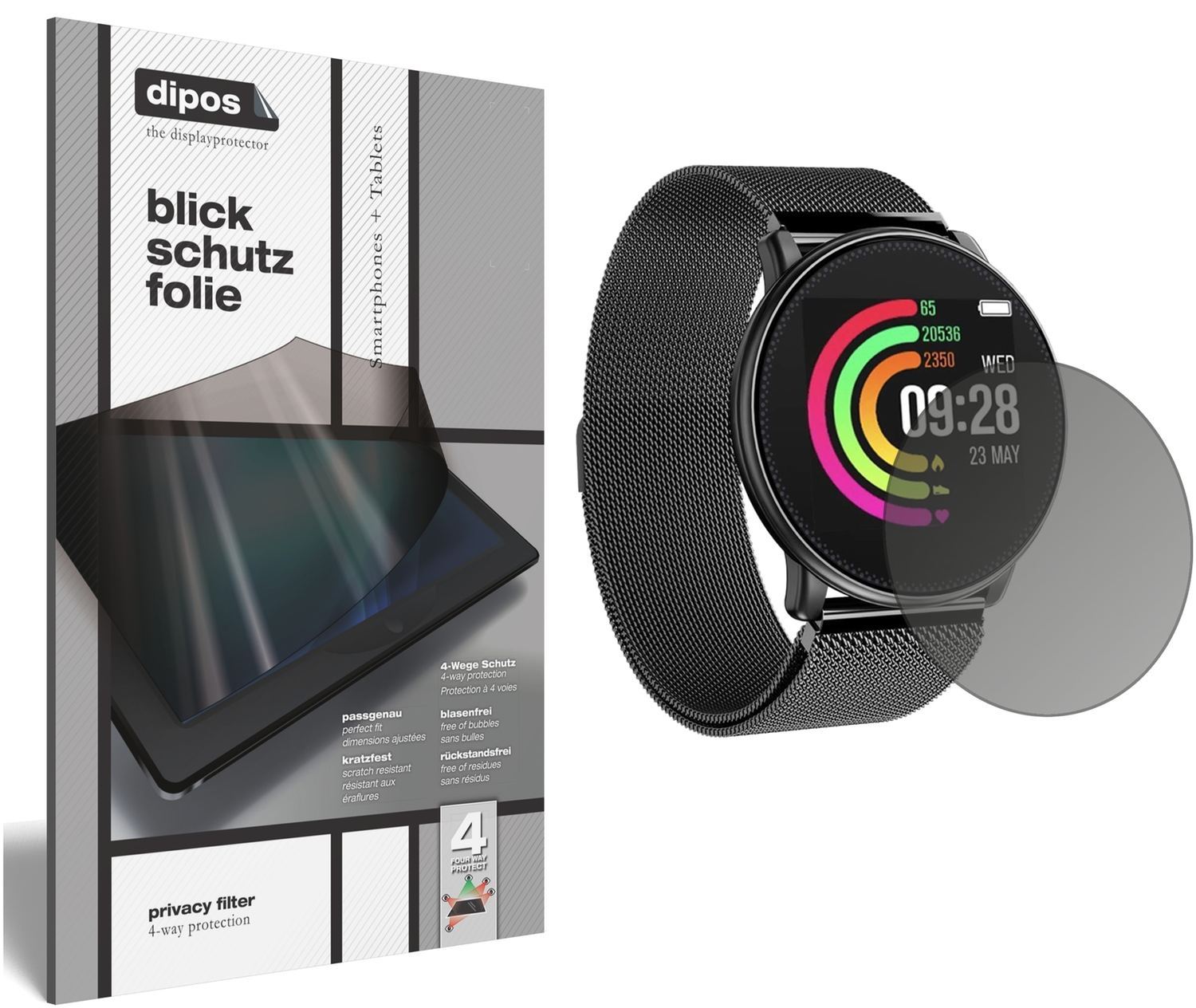 Blickschutzfolie für Umidigi Uwatch matt Schutzfol (1)