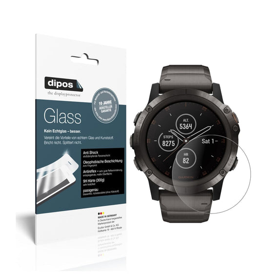 2x 9H Schutzfolie matt für Garmin fenix 5 Plus (47 (1)
