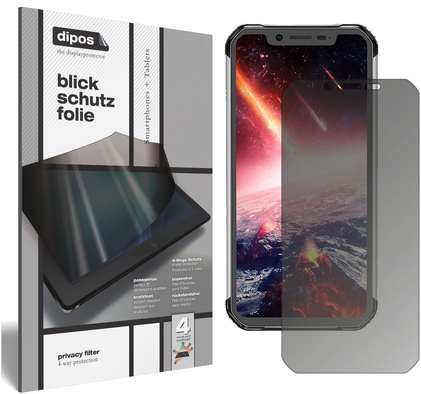 Blickschutzfolie für Blackview BV9600 Pro matt Sch (1)