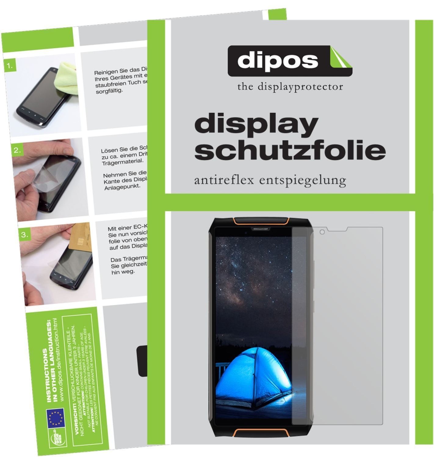 2x Schutzfolie matt für Cubot King Kong 3 Display- (1)