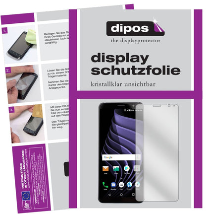 5x Schutzfolie klar für ZTE Blade Max View Display (2)