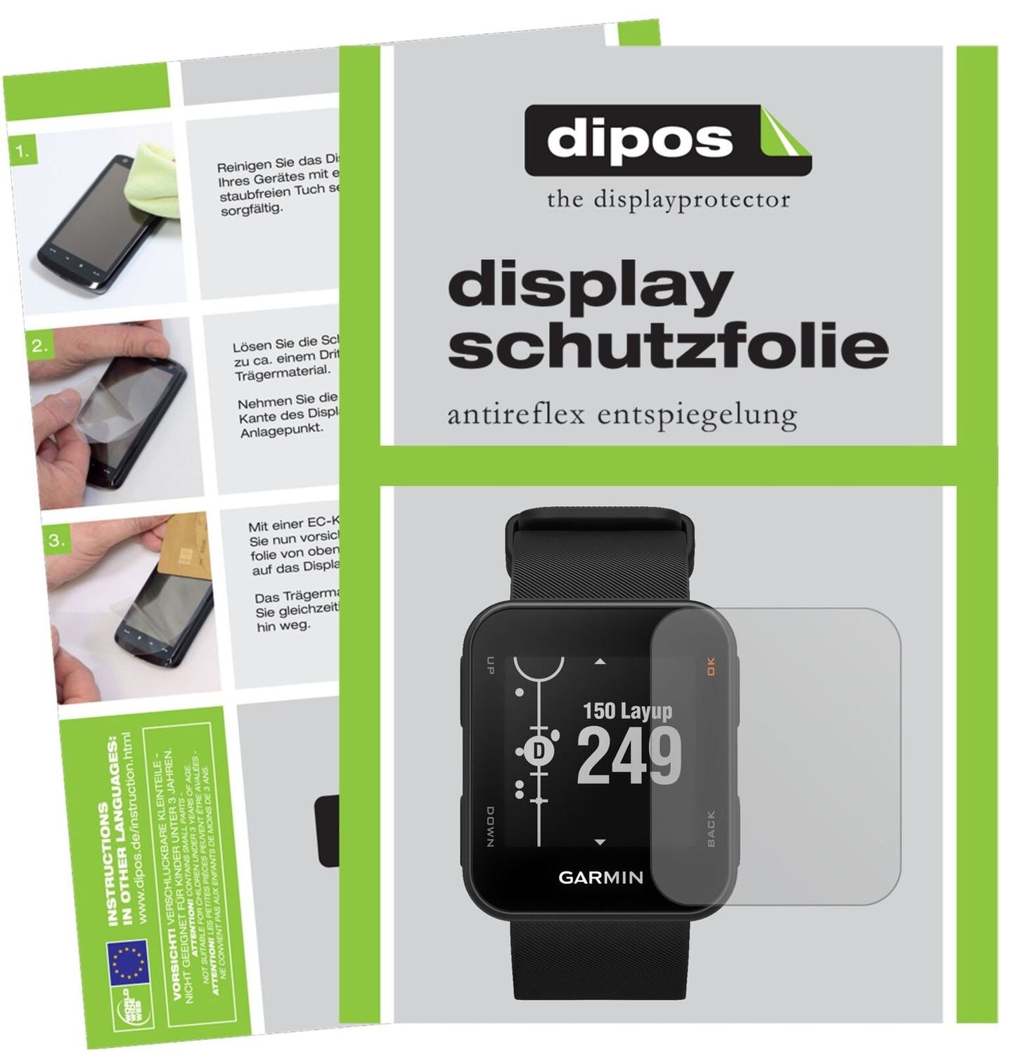 5x Schutzfolie matt für Garmin Approach S10 Displa (2)