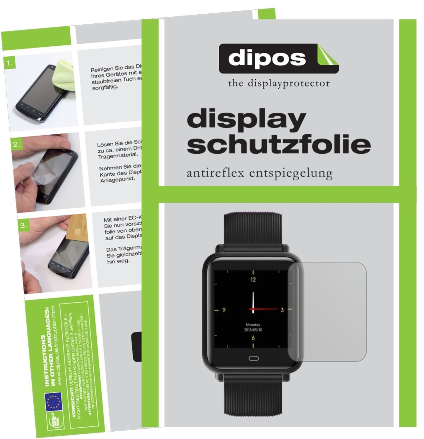 6x Schutzfolie matt für CanMixs CM07 Smartwatch Di (1)