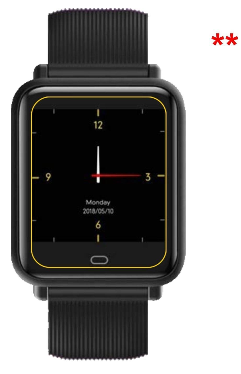 6x Schutzfolie matt für CanMixs CM07 Smartwatch Di (6)