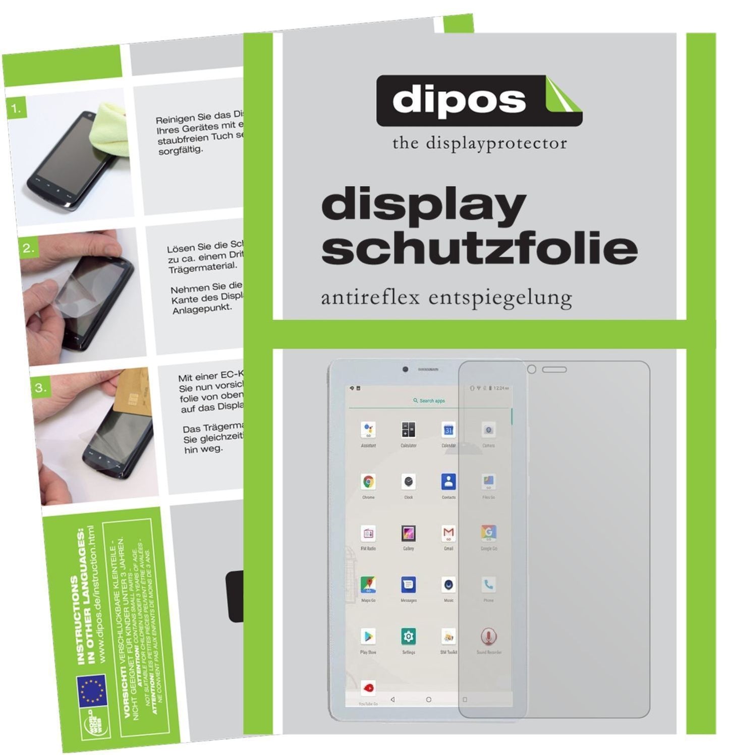 2x Schutzfolie matt für ibowin V7s 7 Zoll Tablet D (1)