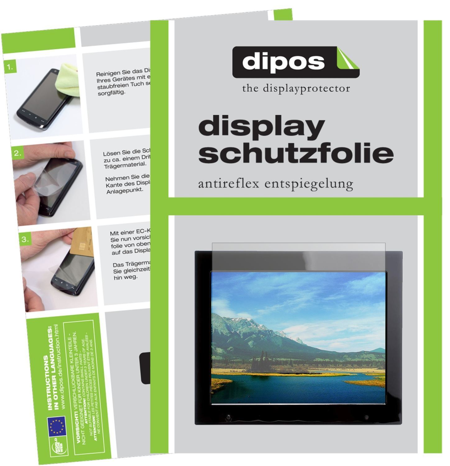 2x Schutzfolie matt für Xoro DPF 15B1 Display-Schu (1)