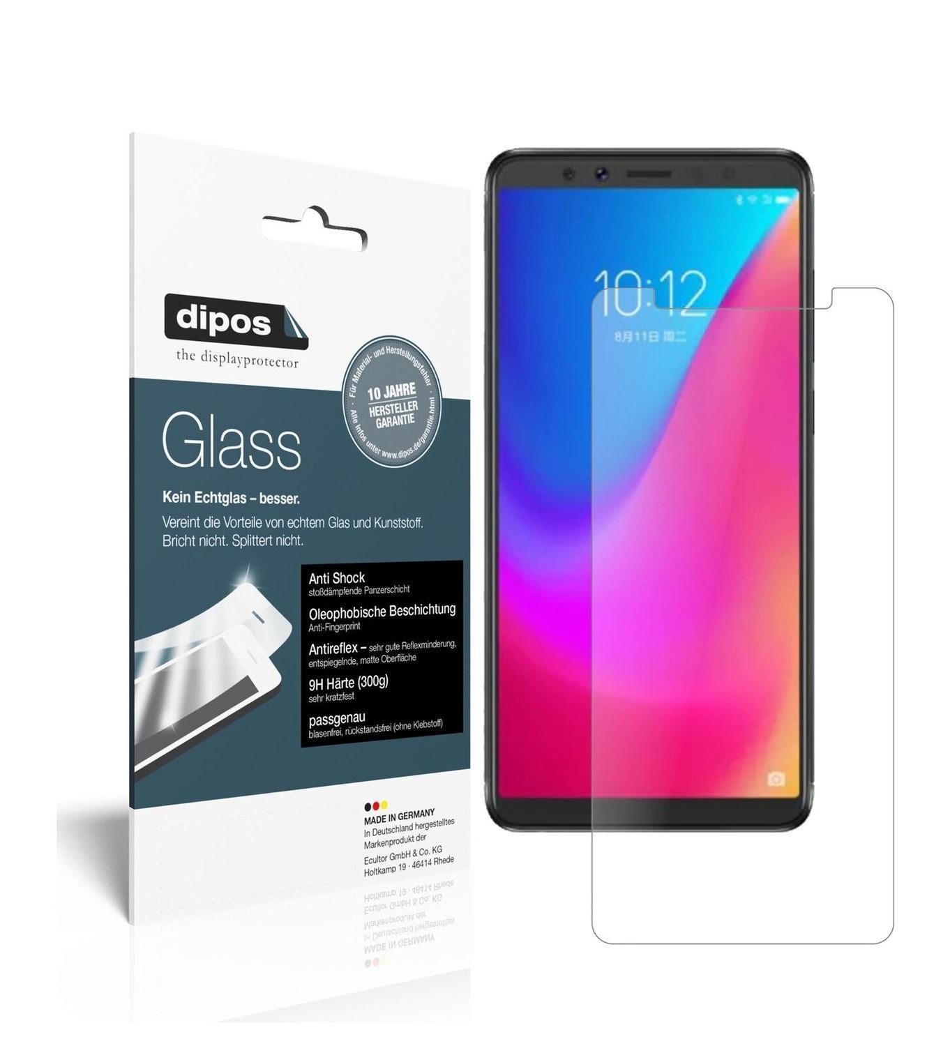 1x 9H Schutzfolie matt für Lenovo K5 Pro Panzerfol (2)