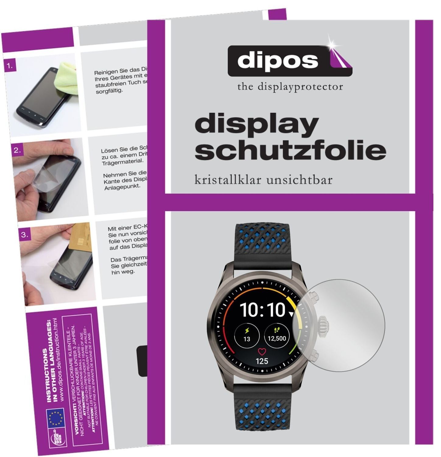 5x Schutzfolie klar für Montblanc Summit 2 Display (2)